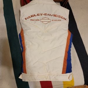 Harley davidson vintage puffer vest.